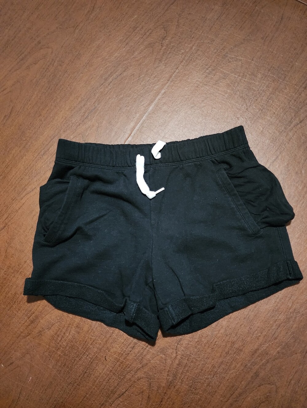 PINK Victoria's Secret Black Lounge Drawstring Athletic Shorts